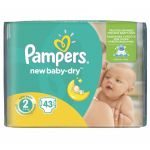  - Pampers New Baby-Dry velikost 2 Mini 3 - 6 kg 43 ks od  firkon-kocarky.cz